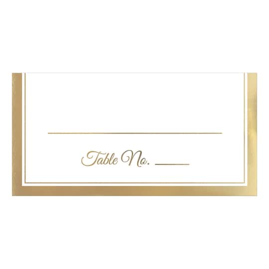 Place Cards with Gold Trim, 100ct.